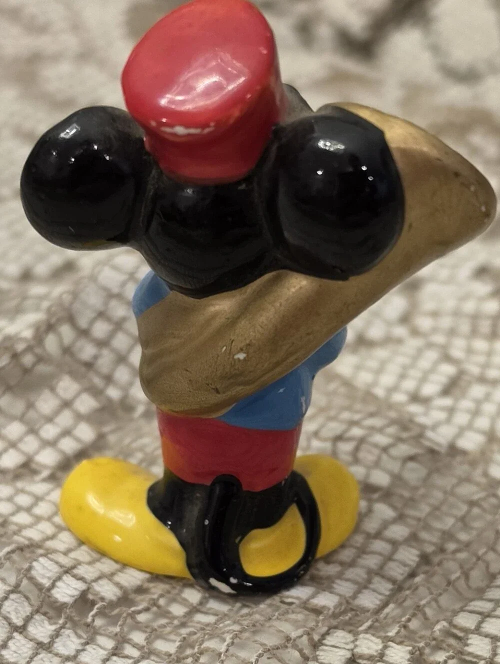 VTG Walt Disney Pro. Mickey Mouse Tuba Marching Band Ceramic Figurine Japan